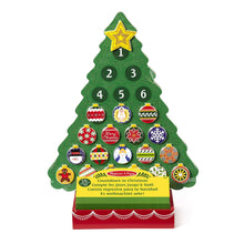 Load image into Gallery viewer, Melissa &amp; Doug Countdown to Christmas Wooden Advent Calendar (Seasonal &amp; Religious, Magnetic Tree, 25 Magnets)