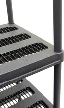 Load image into Gallery viewer, Muscle Rack PS362456-4B Plastic Shelving, 36" Width x 56" Height x 24" Depth, Black, 56" Height, 36" Width