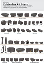 Load image into Gallery viewer, Classic Accessories Ravenna Water-Resistant 42 Inch Square Fire Pit Table Cover