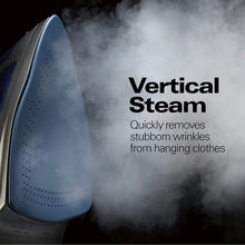 Load image into Gallery viewer, Hamilton Beach Steam Iron &amp; Vertical Steamer for Clothes with Scratch-Resistant Durathon Soleplate, 1500 Watts, Retractable Cord, 3-Way Auto Shutoff, Anti-Drip, Self-Cleaning, Blue (19803)