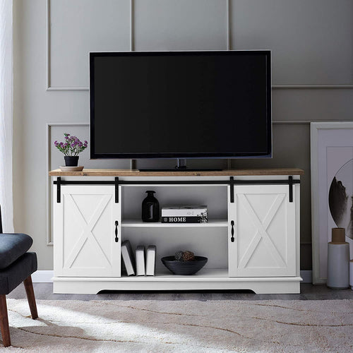 Barn Door TV Stand for TVs up to 64