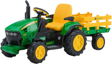 Load image into Gallery viewer, Peg Perego John Deere Ground Force Tractor with Trailer