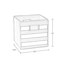 Load image into Gallery viewer, RiverRidge 02-150 2-Piece Folding Storage Bins, Blue/White