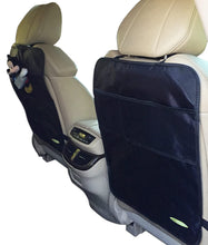 Load image into Gallery viewer, Premium Kick Mats by Baby Mushroom (2 Pack) - Superior Quality Waterproof Car Seat Back Protectors w/Storage and Reinforced Corners. Bonus Kids on Board Decal! Protects Upholstery, Fabric &amp; Leather.