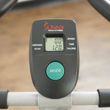 Load image into Gallery viewer, Sunny Health &amp; Fitness Indoor Exercise Stationary Bike with Digital Monitor, 22 LB Chromed Flywheel