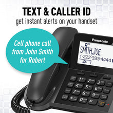 Load image into Gallery viewer, PANASONIC Corded / Cordless Phone with Link2Cell Bluetooth and Answering Machine