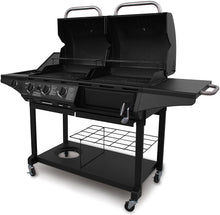 Load image into Gallery viewer, Char-Broil 463714514 Charcoal/Gas 1010 Grill Combo