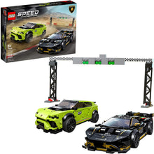 Load image into Gallery viewer, LEGO Speed Champions Lamborghini Urus ST-X and Lamborghini Huracán Super Trofeo EVO 76899 Model Car Building Kit, New 2020 (663 Pieces)