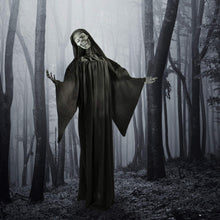 Load image into Gallery viewer, Haunted Hill Farm HHRPR-5FLSA Life-Size Animatronic Reaper, Indoor/Outdoor Halloween Decoration, Multi