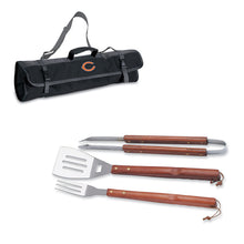 Load image into Gallery viewer, NFL Chicago Bears 3-Piece BBQ Tool Tote