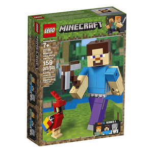 LEGO Minecraft Steve BigFig with Parrot 21148 Building Kit , New 2019 (159 Piece)
