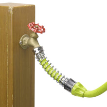 Load image into Gallery viewer, Sun Joe SJI-KFHS1 Heavy Duty Coiled Spring Hose Kink Protector &amp; Faucet Extension, (Lead, Phthalate, BPA Free)