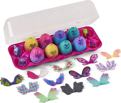 Hatchimals CollEGGtibles, Wilder Wings 12-Pack Egg Carton with Mix and Match Wings