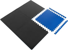 Load image into Gallery viewer, Cap High Density Reversible 4-Piece Puzzle Exercise Mat,Blue/Gray