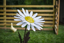 Load image into Gallery viewer, Desert Steel White Daisy Garden Torch – Metal Art Citronella Flower Torch