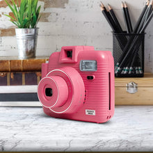 Load image into Gallery viewer, SHARPER IMAGE Instant Camera with Flash and 5 Lighting Modes, Compatible with Instant Mini Film, Prints Photos in Seconds, Capture Memories Indoors or Outdoors! – Pink