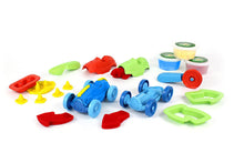 Load image into Gallery viewer, Green Toys Race Car Maker Dough Set Activity