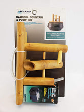 Load image into Gallery viewer, Lifegard Aquatics R440861 Bamboo Rocking Complete with Pump and Tubing Fountain, 12" Brown