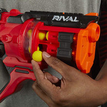 Load image into Gallery viewer, Nerf Rival Roundhouse XX-1500 Red Blaster -- Clear Rotating Chamber Loads Rounds into Barrel -- 5 Integrated Magazines, 15 Nerf Rival Rounds