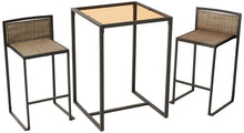 Load image into Gallery viewer, Liberty Garden Patio SS-K-733B-3BK Drake 3-Piece High Dining Set, Black