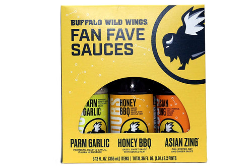 Buffalo Wild Wings 3 Pack Variety Sauces, 3-12 fl oz