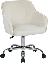 Load image into Gallery viewer, AVE SIX Bristol Chrome Base Upholstered Task Chair, Oyster Velvet