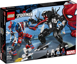 LEGO Super Heroes Marvel Spider Mech Vs. Venom 76115 Action Toy Building Kit with Web Shooter and Gripping Toy Claw Includes Spider-Man Minifigures Venom and Ghost Spider (604 Pieces)