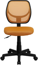 Load image into Gallery viewer, Flash Furniture Low Back Black Mesh Swivel Task Office Chair with Curved Square Back