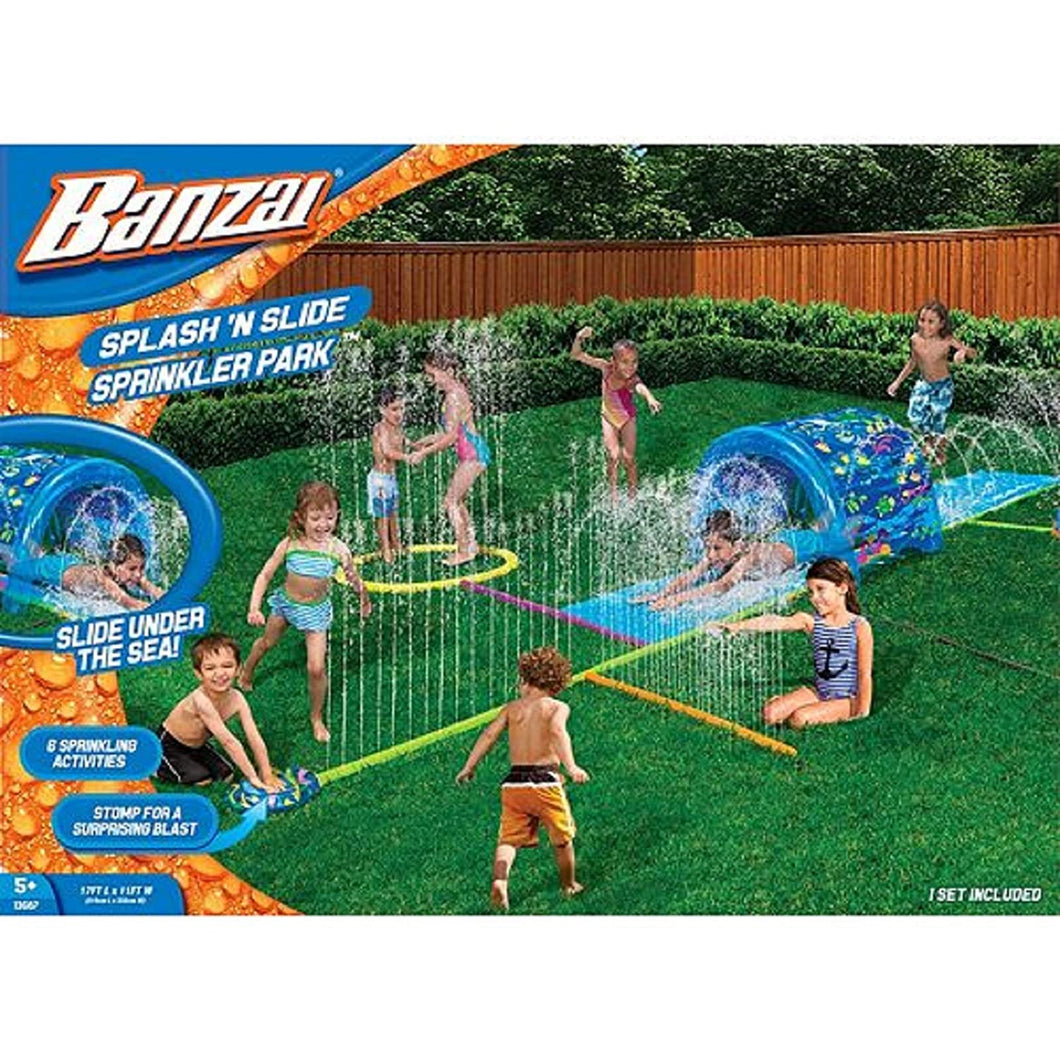 Banzai Splash N Soak Spinkler Park Water Slide