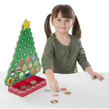 Load image into Gallery viewer, Melissa &amp; Doug Countdown to Christmas Wooden Advent Calendar (Seasonal &amp; Religious, Magnetic Tree, 25 Magnets)