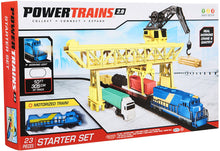 Load image into Gallery viewer, Power Trains Starter Set with Port Cargo Loader Crane Train Play Set