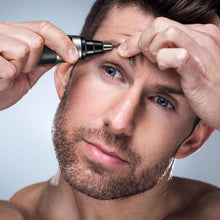 Load image into Gallery viewer, Panasonic Men’s Ear and Nose Hair Trimmer with Vacuum Cleaning System, Wet Dry Hypoallergenic High-Performance with Dual Edge Blade, Black ER-GN70-K