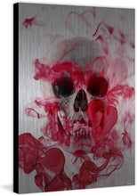 Load image into Gallery viewer, Parvez Taj Skull 2 Painting Print on Brushed Aluminum