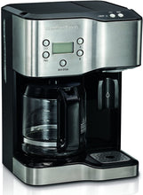 Load image into Gallery viewer, Hamilton Beach Programmable Coffee Maker &amp; Hot Water Dispenser, 2-Way, Black and Stainless