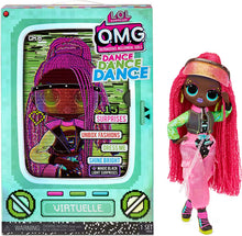 Load image into Gallery viewer, LOL Surprise OMG Dance Dance Dance Virtuelle Fashion Doll with 15 Surprises Including Magic Black Light, Shoes, Hair Brush, Doll Stand and TV Package - Great Gift for Girls Ages 4+ Who Love to Dance