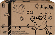 Load image into Gallery viewer, Peppa Pig Shopping Mall with Family, Includes 1 Connectable Mall Playset, 4 Character Toy Figures, 2 Chairs, 1 Pizza Table, 1 Toy Boat – Toys for Kids - Amazon Exclusive