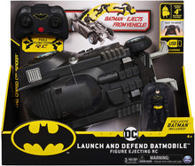 Load image into Gallery viewer, BATMAN Launch and Defend Batmobile Remote Control Vehicle with Exclusive 4-inch Action Figure
