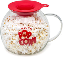 Load image into Gallery viewer, Original Microwave Micro-Pop Popcorn Popper, Borosilicate Glass, 3-in-1 Silicone Lid, Dishwasher Safe, BPA Free, 3 Quart