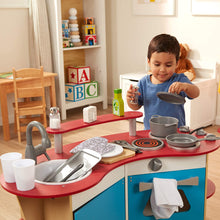 Load image into Gallery viewer, Melissa &amp; Doug 22-Piece Play Kitchen Accessories Set - Utensils, Pot, Pans, and More