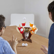Load image into Gallery viewer, Deer Pong Game, Features Talking Deer Head and Music, Includes 6 Party Cups and 8 Balls, Fun Family Game for Ages 8 and Up