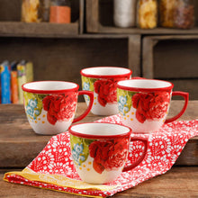 Load image into Gallery viewer, The Pioneer Woman Blossom Jubilee 16-Ounce Mug Set, Set of 4