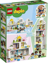 Load image into Gallery viewer, LEGO DUPLO Town Modular Playhouse 10929 Dollhouse with Furniture and a Family, Great Educational Toy for Toddlers, New 2020 (129) Pieces