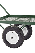 Load image into Gallery viewer, Sandusky FW4824 Heavy Duty Steel 4 Wheel Flat Wagon with Pull Handle, 750 lbs Capacity, 48" Length x 24" Width,Green