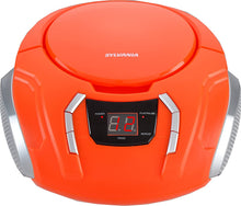 Load image into Gallery viewer, Sylvania SRCD261-B-Pink Portable CD Boombox with AM/FM Radio, Pink