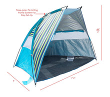 Load image into Gallery viewer, Texsport Calypso Quick Cabana Beach Sun Shelter Canopy
