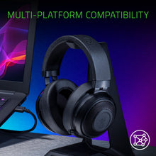 Load image into Gallery viewer, Razer Kraken Pro V2: Lightweight Aluminum Headband - Retractable Mic - In-Line Remote - Gaming Headset Works with PC, PS4, Xbox One, Switch, &amp; Mobile Devices - Black