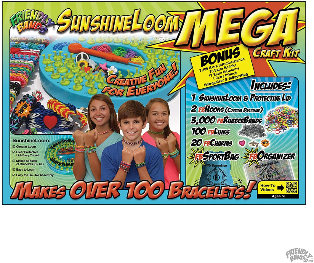 FriendlyBands Mega Sunshine Loom Craft Kit
