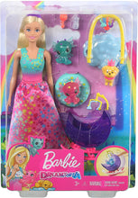 Load image into Gallery viewer, Barbie Dreamtopia Dragon Nursery Playset with Barbie Princess Doll, Baby Dragons, Cradle and Accessories, Multi