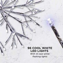 Load image into Gallery viewer, Alpine Corporation CRD100L-WT Large Christmas Snowflake Ornament with LED Lights Indoor Festive Holiday Décor, 16-Inch, White