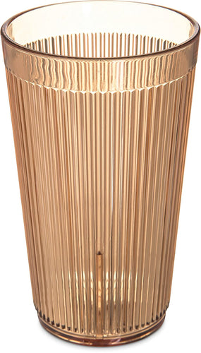 Carlisle 401213 Crystalon Stackable SAN Tumbler, 12.3 oz. Capacity, Amber (Pack of 48)